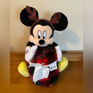 Disney's Mickey Mouse pillow buddy and throw blanket